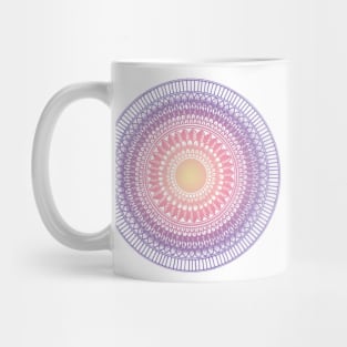 Pink and purple intricate mandala art Mug